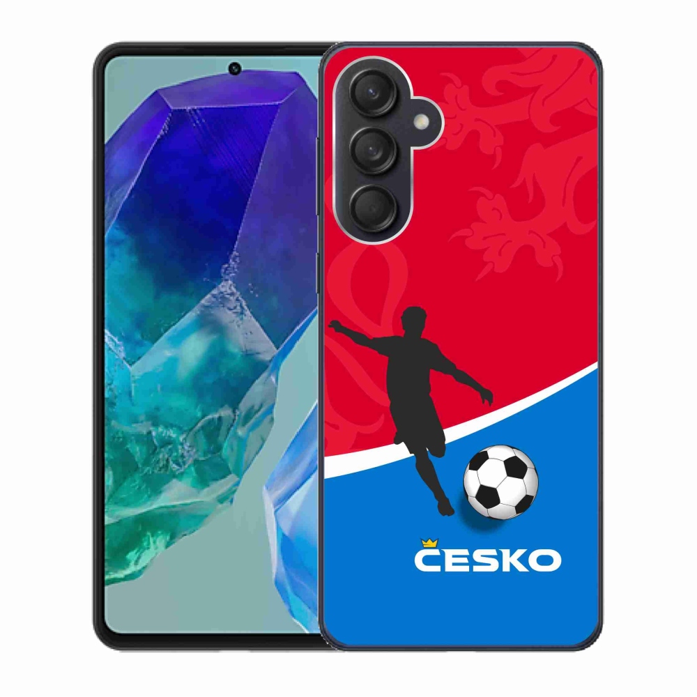 Gél védőhuzat mmCase Samsung Galaxy M55 5G - foci Csehország