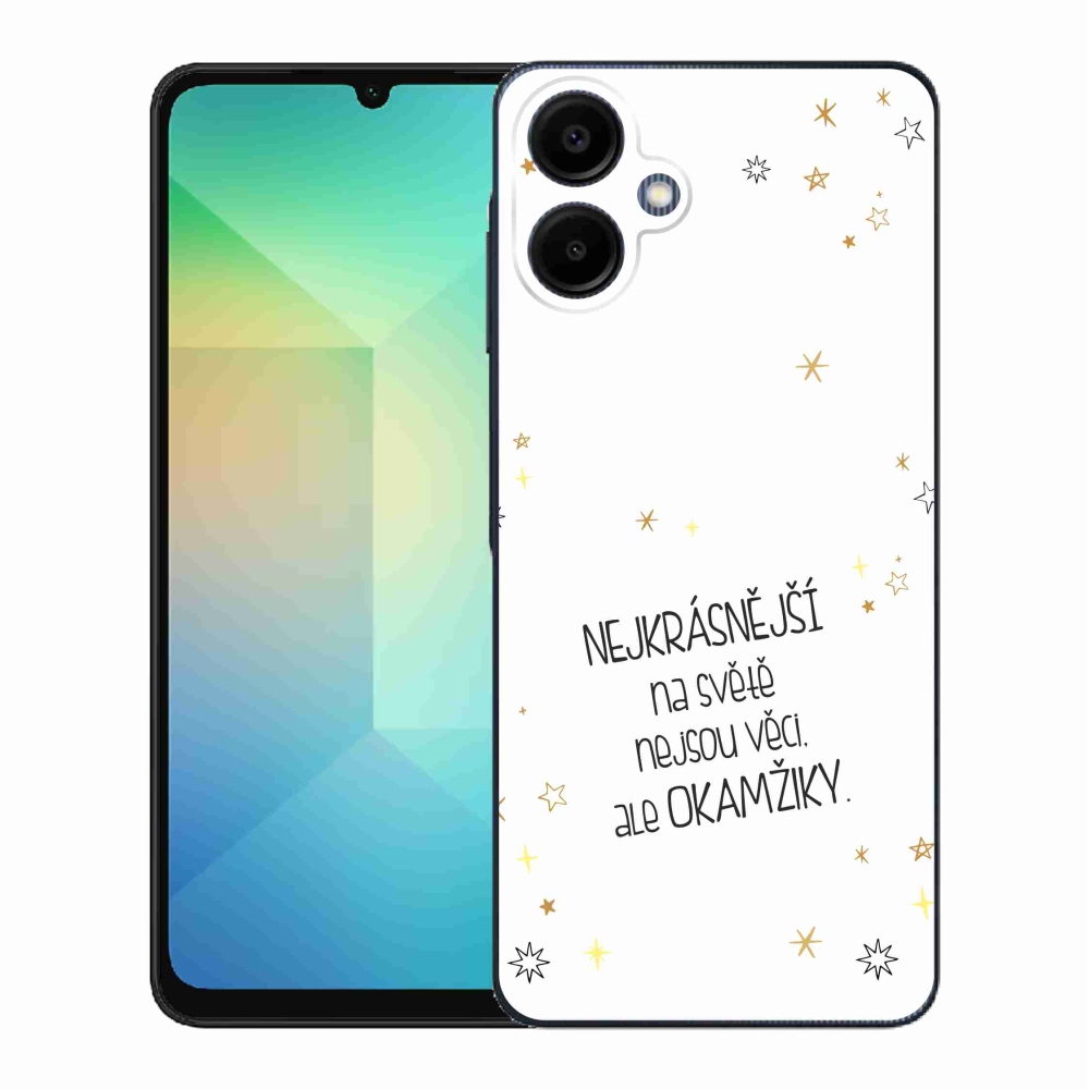 Gél borítás mmCase Samsung Galaxy A06 4G - idézet 4 fehér háttérrel