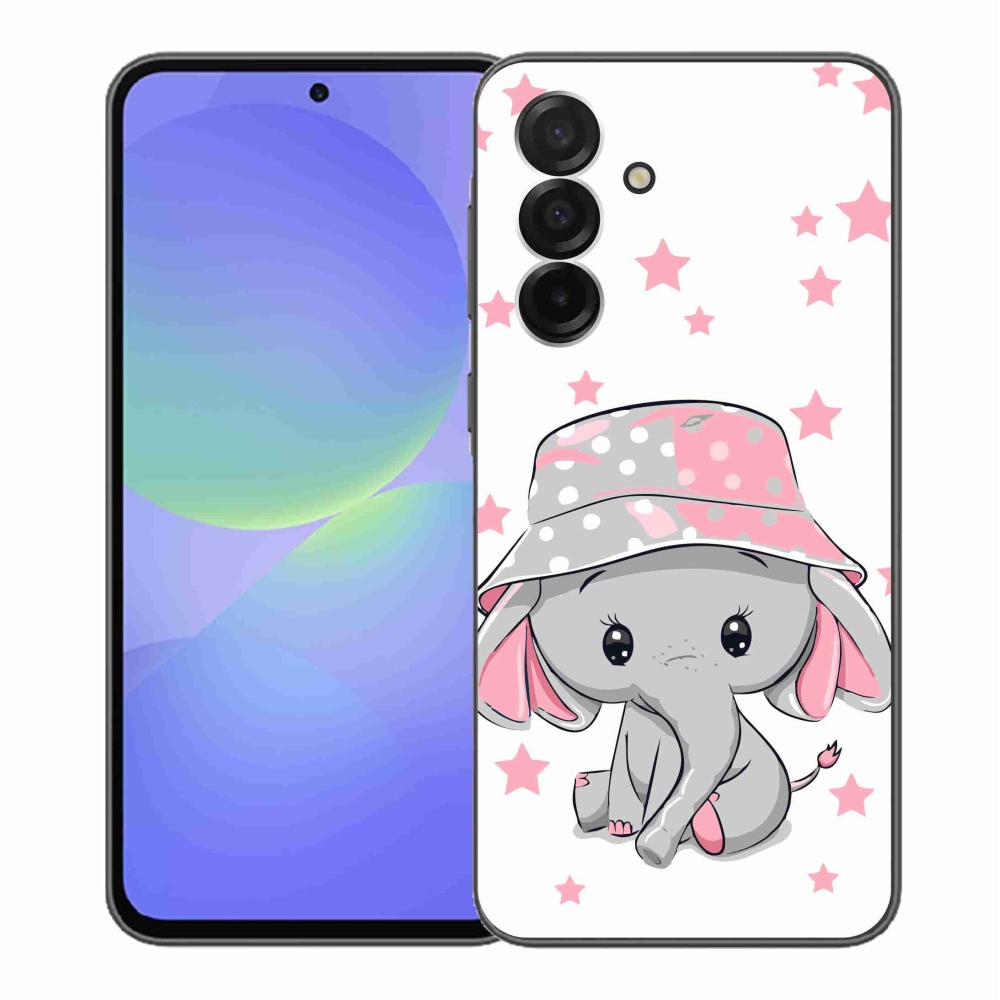 Gél védőhuzat mmCase Samsung Galaxy A36 5G - rózsaszín elefánthoz