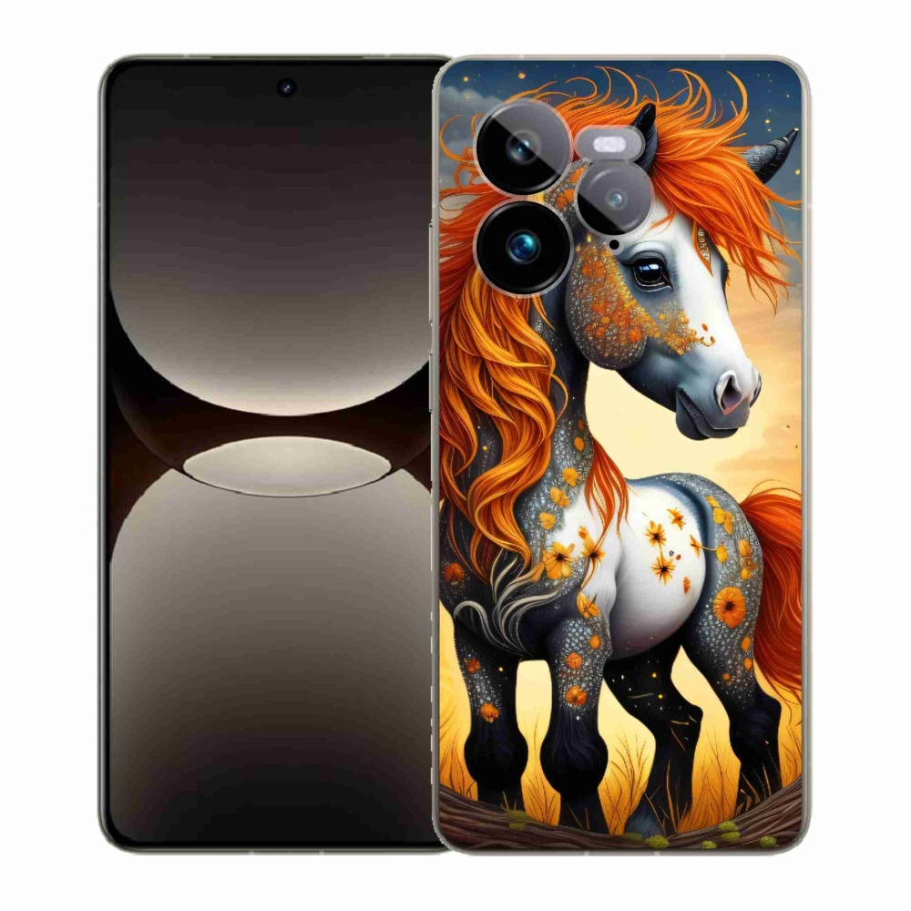 Zselés borítás mmCase a Realme GT 7 Pro 5G számára - színes póni
