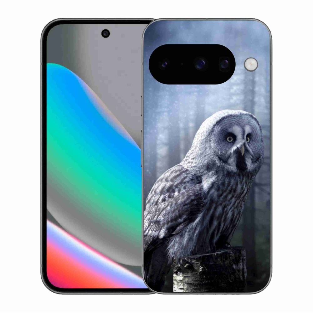 Zselés borítás mmCase a Google Pixel 10 számára - bagoly