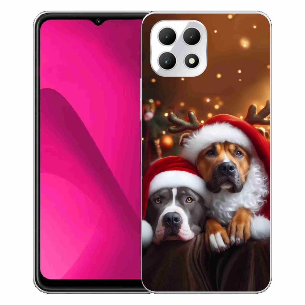 Zselés borítás mmCase a T-Mobile T Phone 2 készülékhez - Karácsonyi kutyák