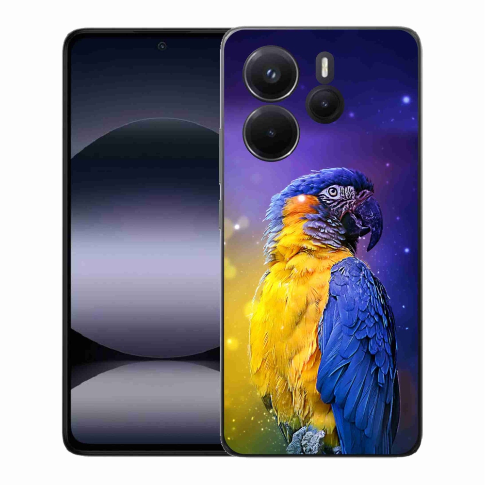 Gél borítás mmCase a Xiaomi Redmi Note 14-hez - papagáj ara 1