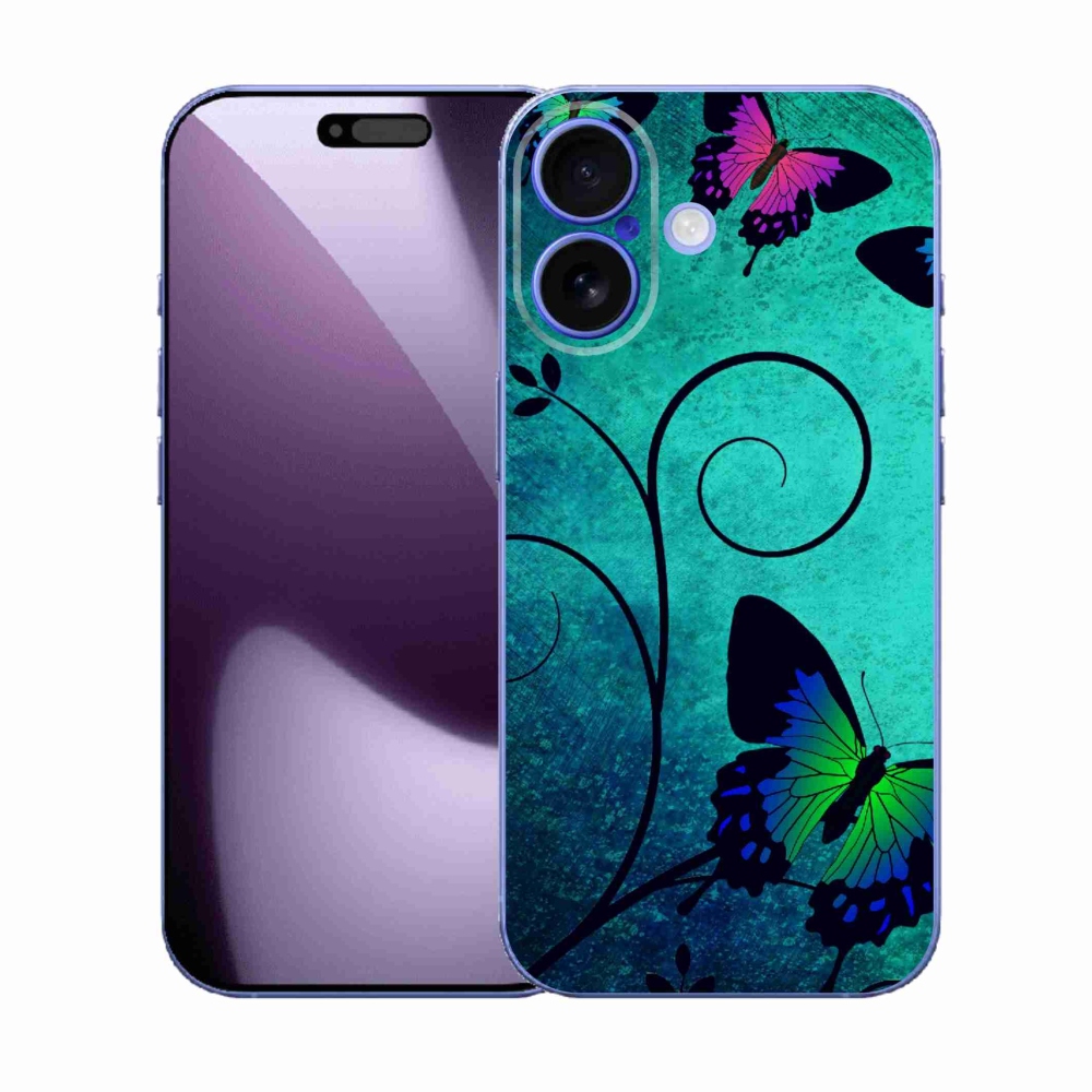 Gél borítás mmCase iPhone 17 készülékhez - színes pillangók