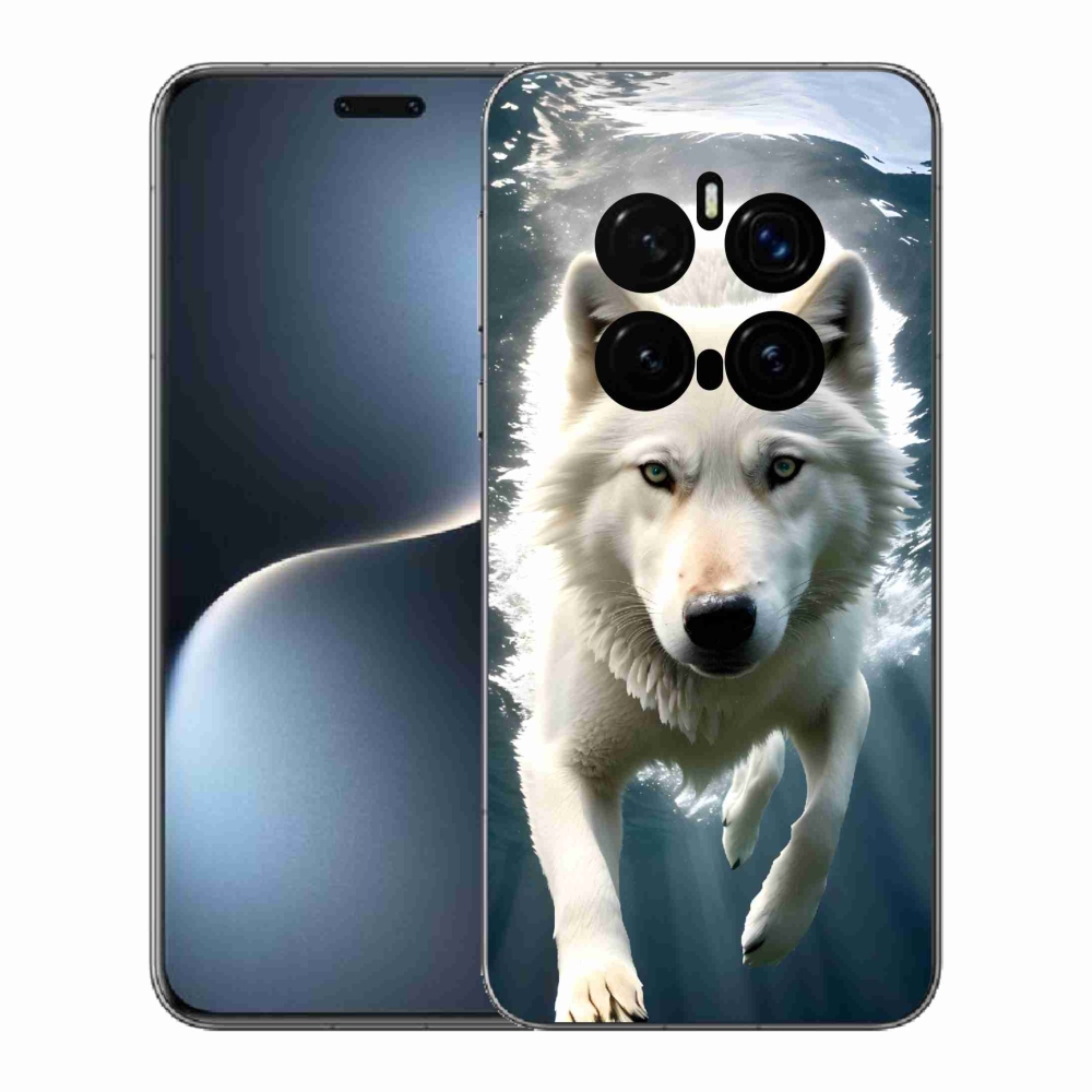 Zselés borítás mmCase a Honor Magic 7 Pro 5G készülékhez - fehér farkas