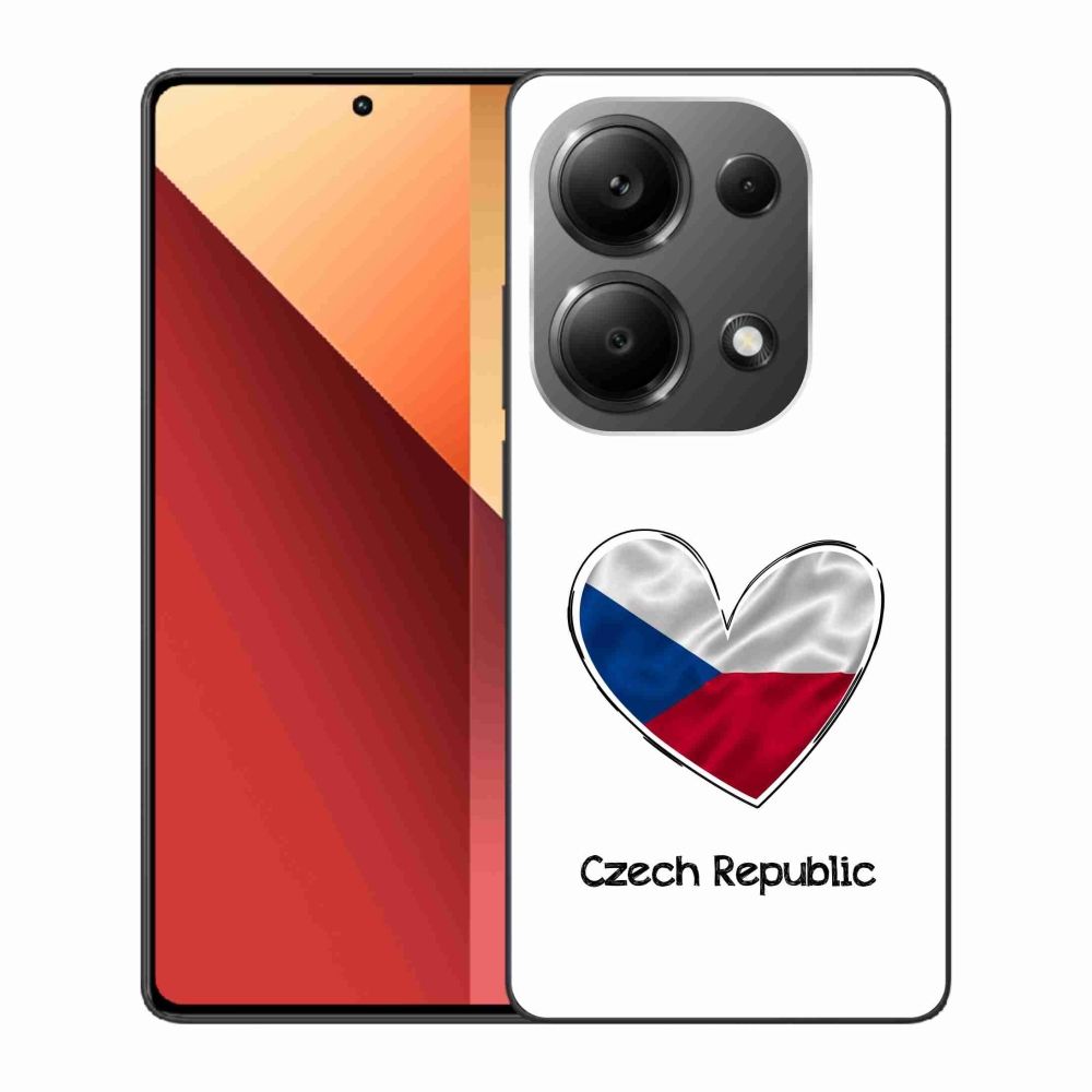 Gél borítás mmCase a Xiaomi Redmi Note 13 Pro 4G/Poco M6 Pro - szív zászló fehér háttérrel