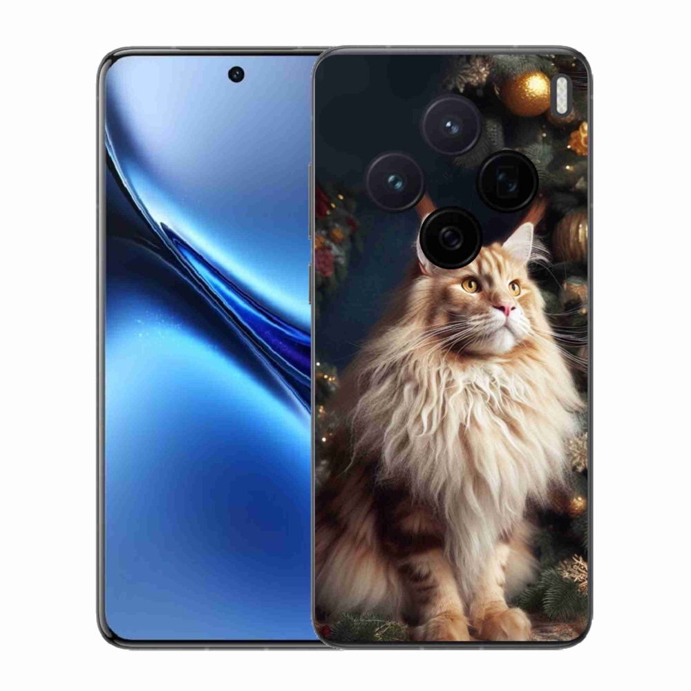 Zselés borítás mmCase a Vivo X200 5G-hez - macska a fánál