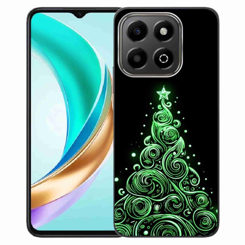 Gél borítás mmCase a Honor X6b számára - neon karácsonyfa 3
