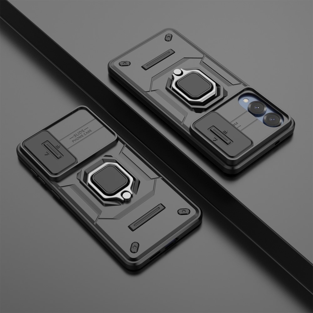 Lencseálló borítás Samsung Galaxy S25 Edge készülékhez - fekete