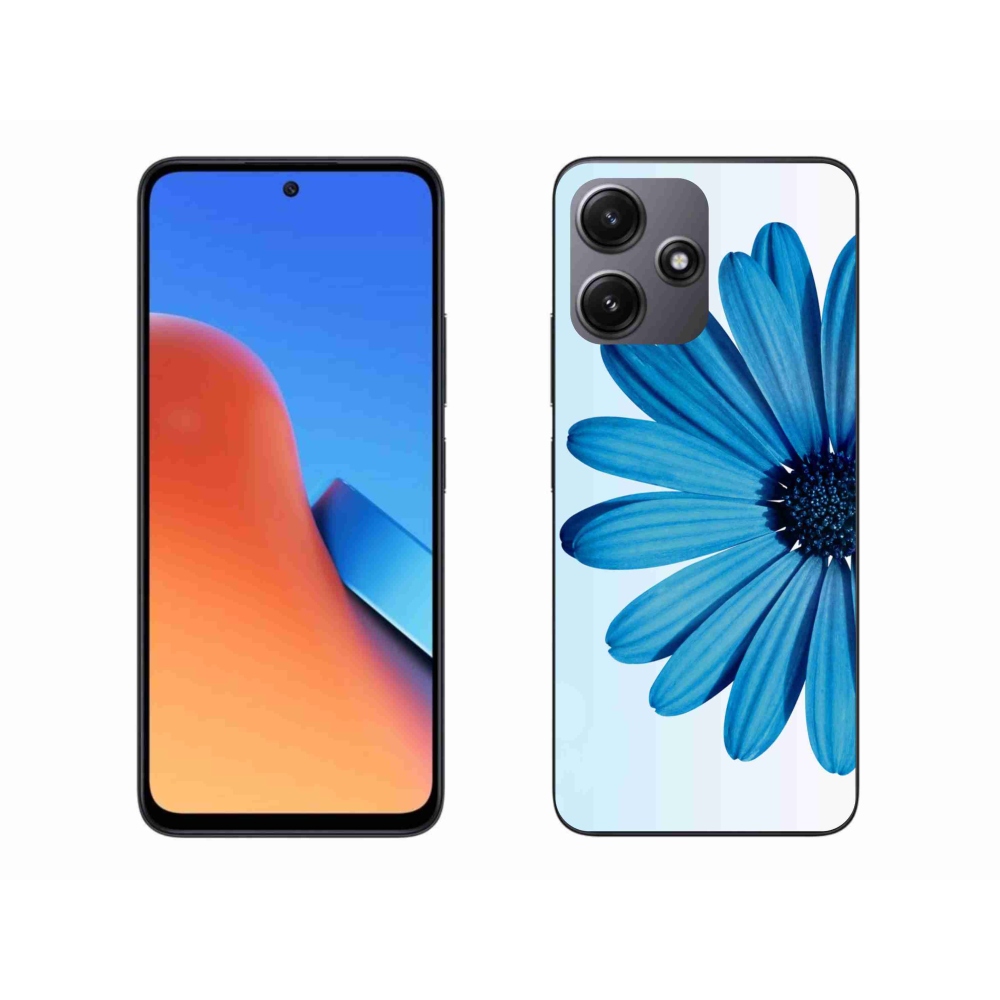 Gél tok mmCase a Xiaomi Redmi 12 5G-hez - kék százszorszép