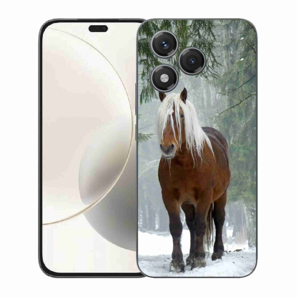 Zselés borítás mmCase a Honor 400 Lite-hoz - ló az erdőben
