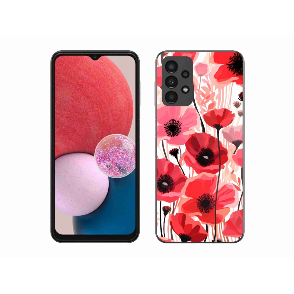 Zselés borítás mmCase Samsung Galaxy A13 4G - mákos 1