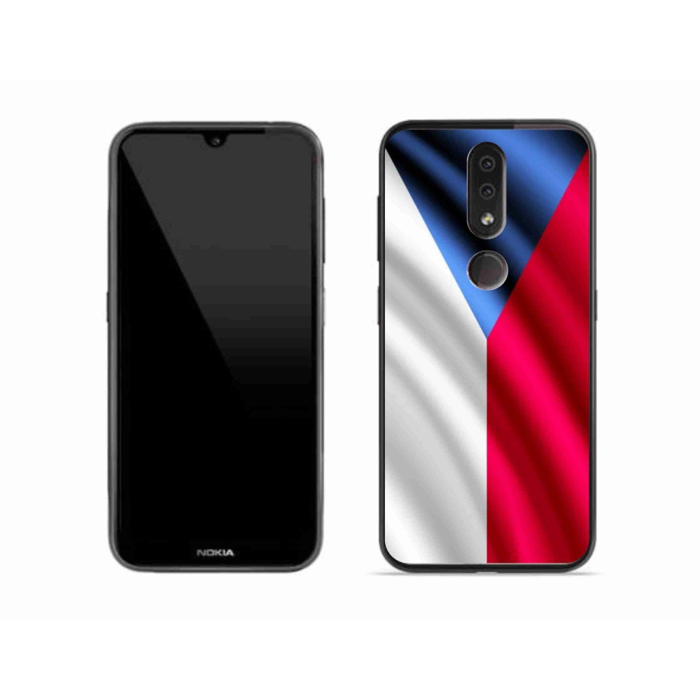 Zselés borító mmCase mobiltelefonhoz Nokia 4.2 - cseh zászló