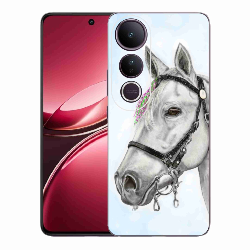 Gél borítás mmCase a Vivo V50 Lite 4G/5G - fehér ló 1