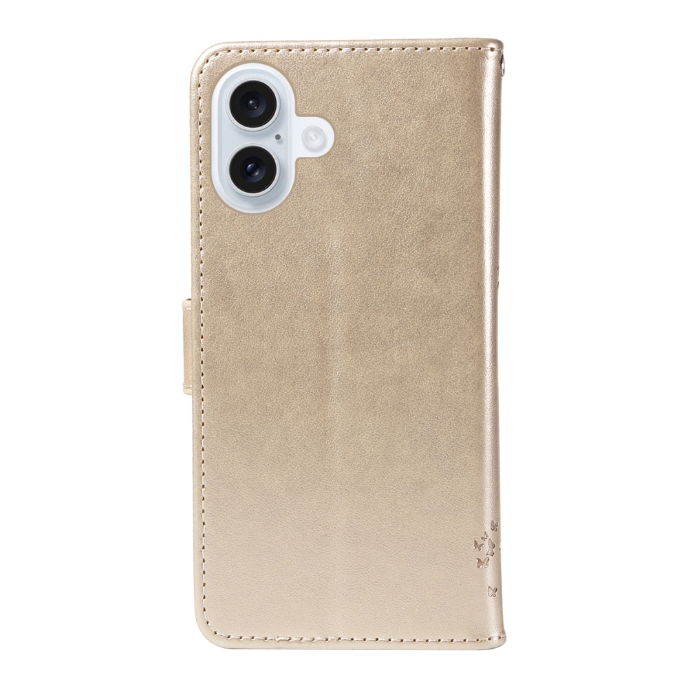 Fák könyvtáska iPhone 17-re - arany