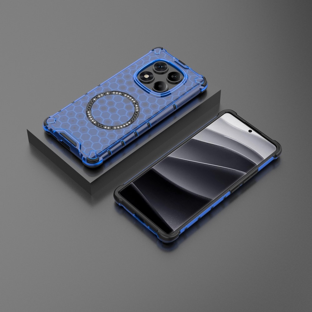 Mézédes tartós védőburkolat MagSafe-vel a Xiaomi Redmi Note 14 Pro-ra - kék