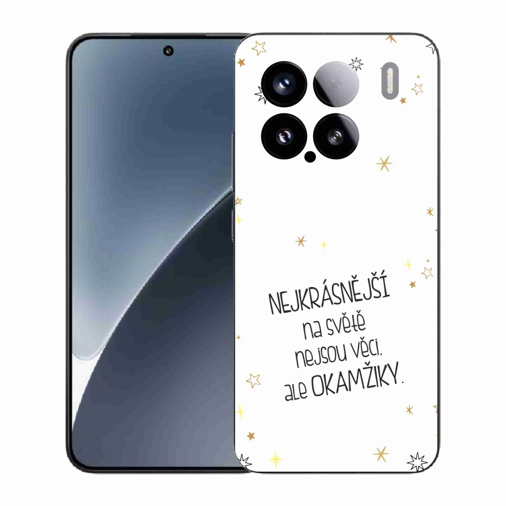 Gél borító mmCase a Xiaomi 15 - idézem 4 fehér háttérrel