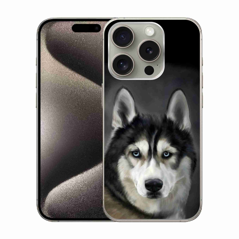Gél tok mmCase iPhone 15 Pro készülékhez - husky