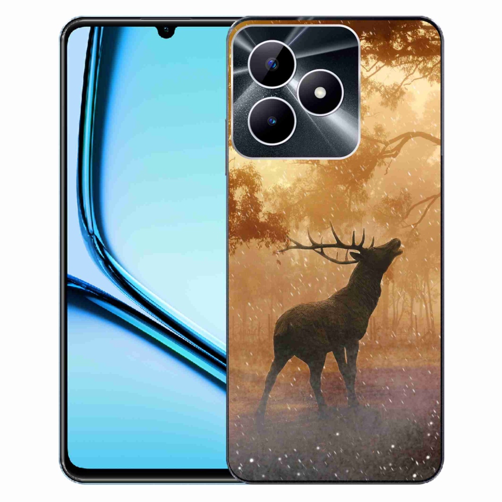 Zselés borítás mmCase a Realme Note 50 készülékhez - szarvasok a szarvasbőgésben