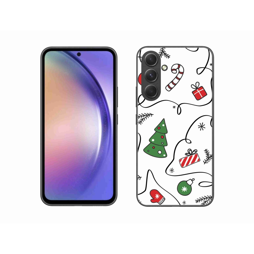Gél borító mmCase Samsung Galaxy A54 5G - Karácsonyi motívumok