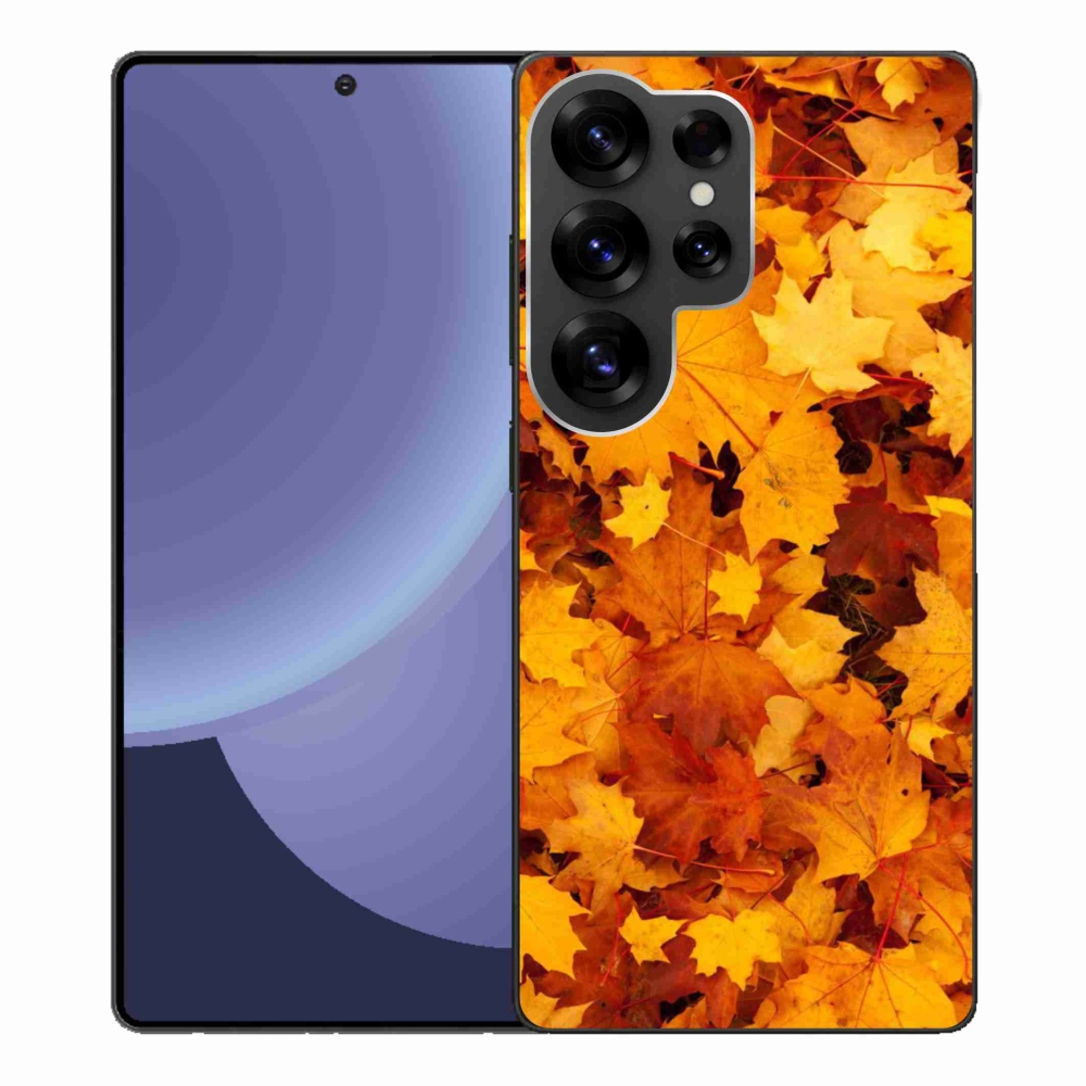 Gél borítás mmCase Samsung Galaxy S25 Ultra készülékhez - juharlevelek