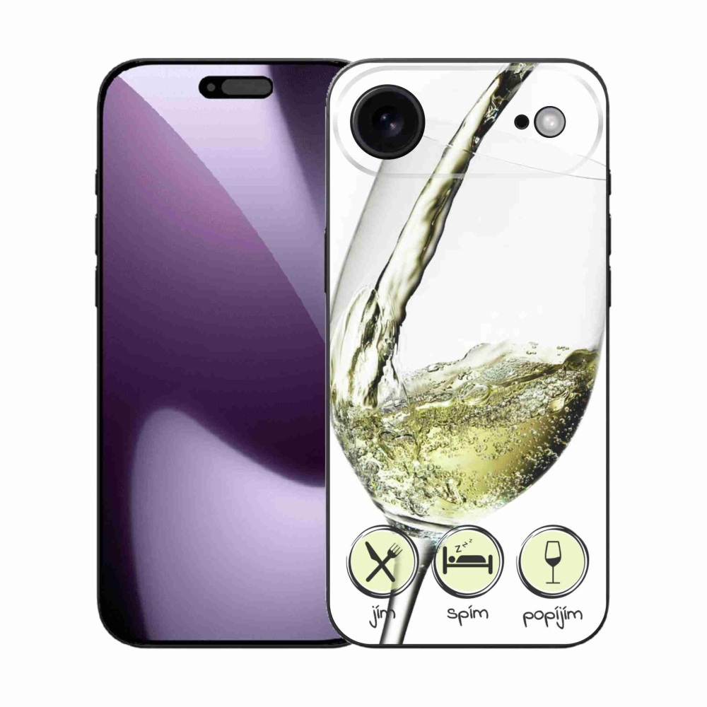 Gél borítás mmCase iPhone 17 Air készülékhez - borospohár fehér