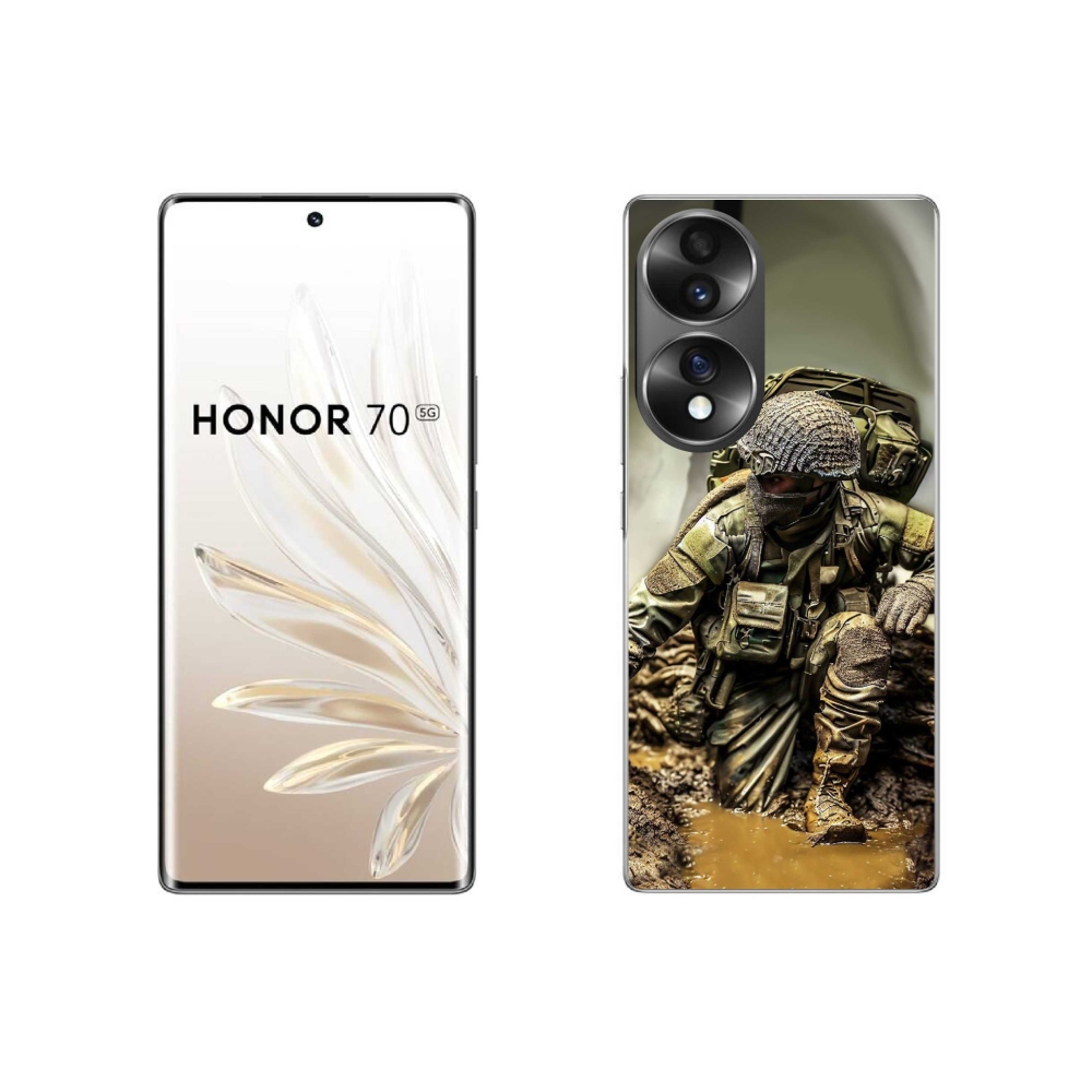 Zselés borítás mmCase a Honor 70-hez - katona