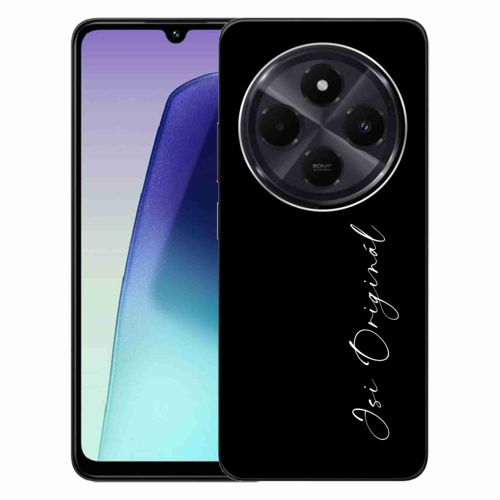 Gél borító mmCase a Xiaomi Redmi 14C/Poco C75-hez - te vagy az eredeti fekete háttér