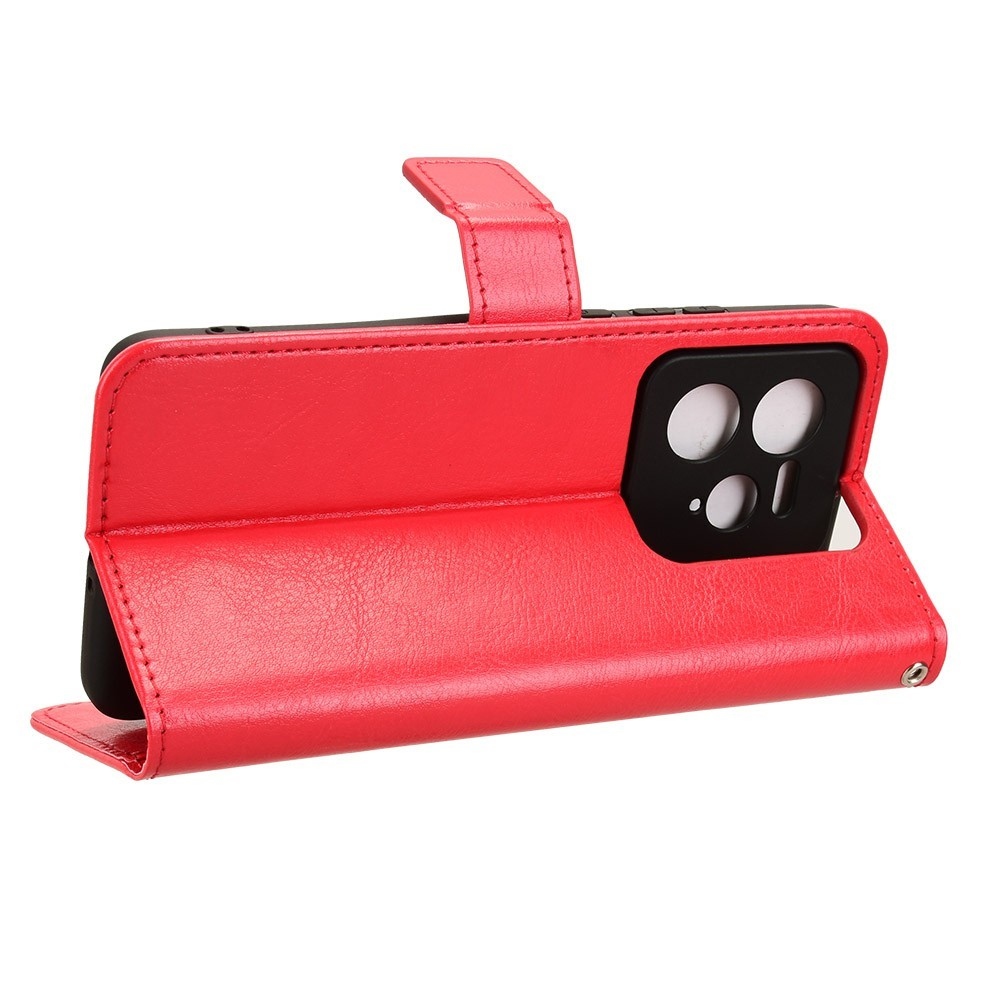 Őrült könyv tok a Realme GT 7 Pro 5G számára - piros