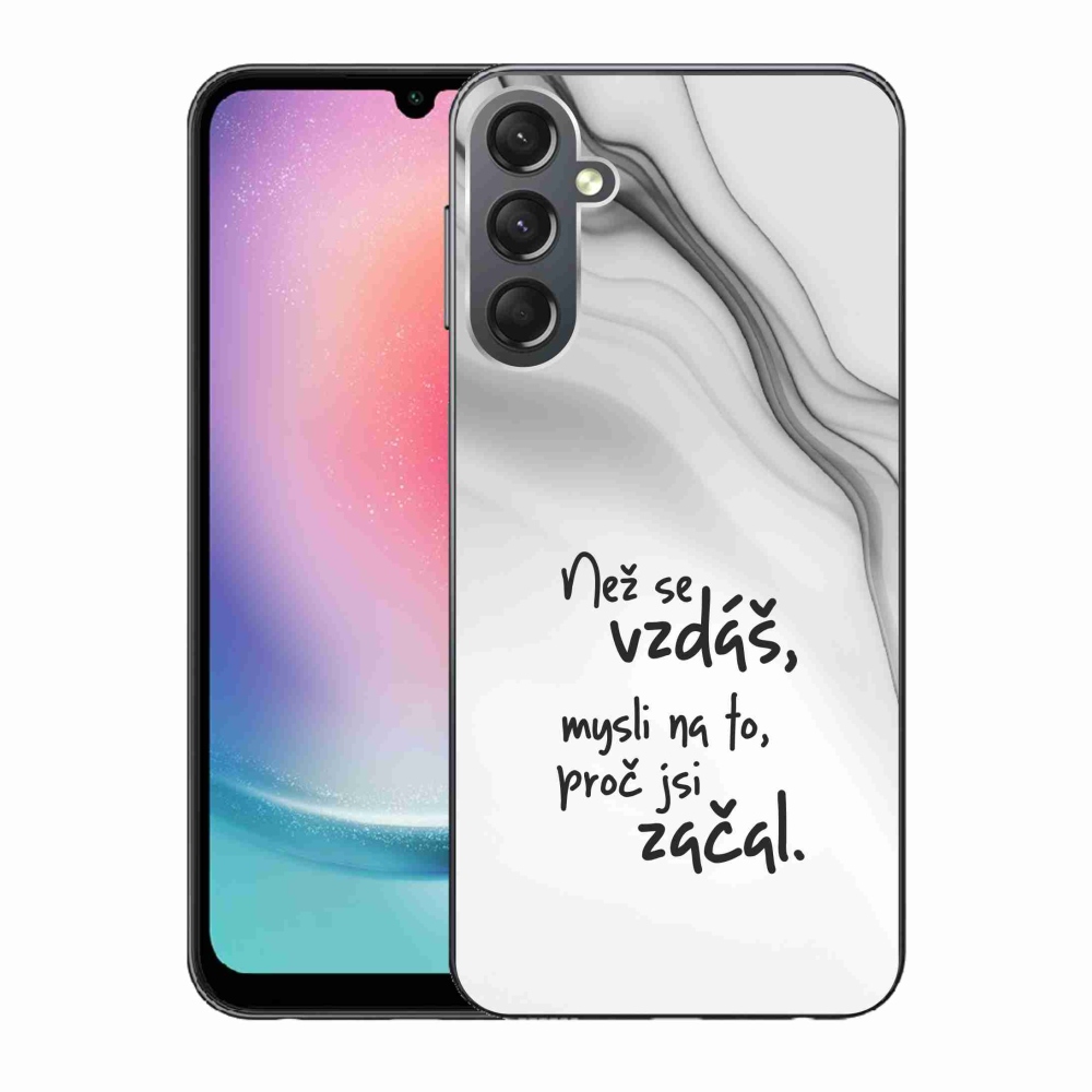 Gél borítás mmCase Samsung Galaxy A24 - idézem 2 fehér háttér