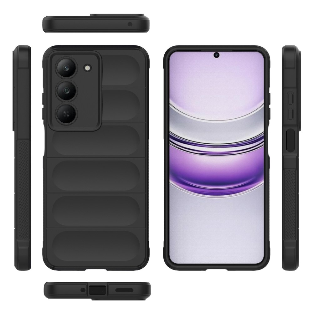 Rugg tartós zselés tok a Realme 14x 5G készülékhez - fekete