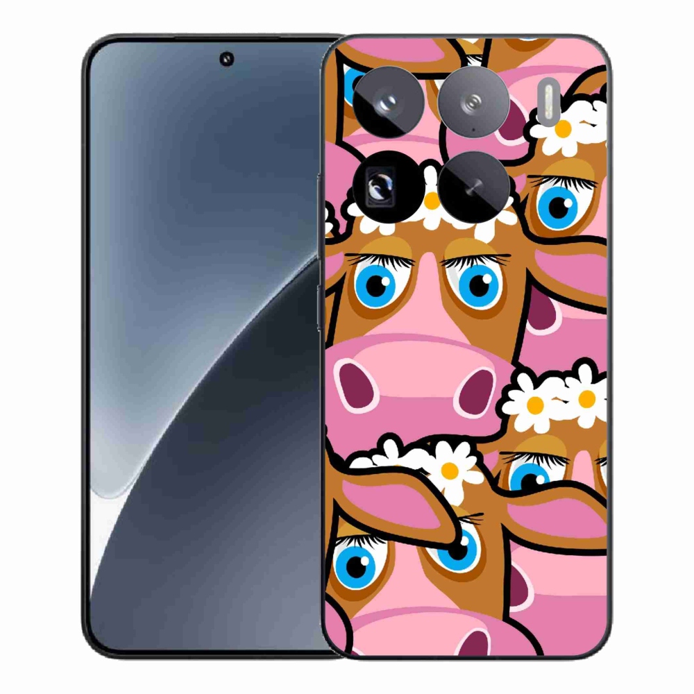 Gél borítás mmCase a Xiaomi 15 Pro számára - rajzfilm tehenek