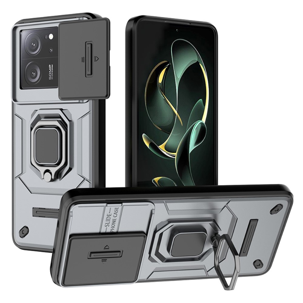 Lencseálló hibrid borítás Xiaomi 13T/13T Pro készülékhez - szürke