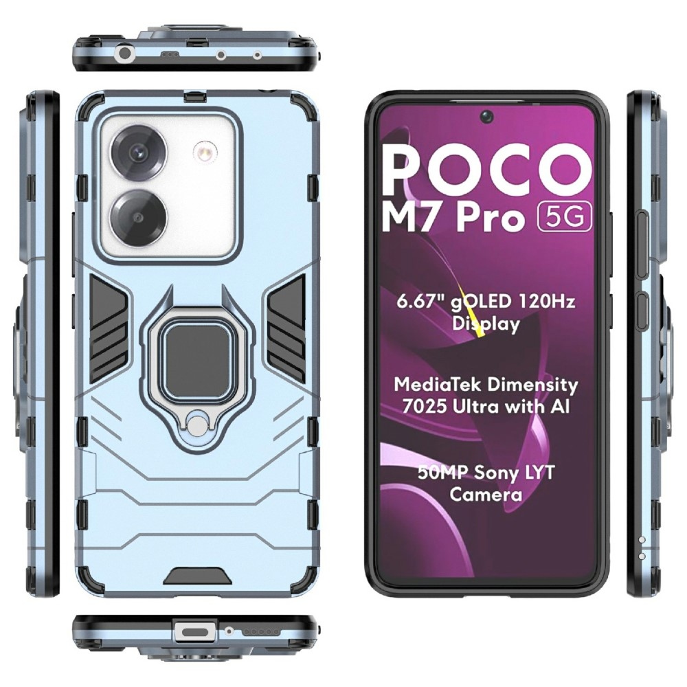 Guardy tartós borító a Xiaomi Poco M7 Pro 5G készülékhez - kék