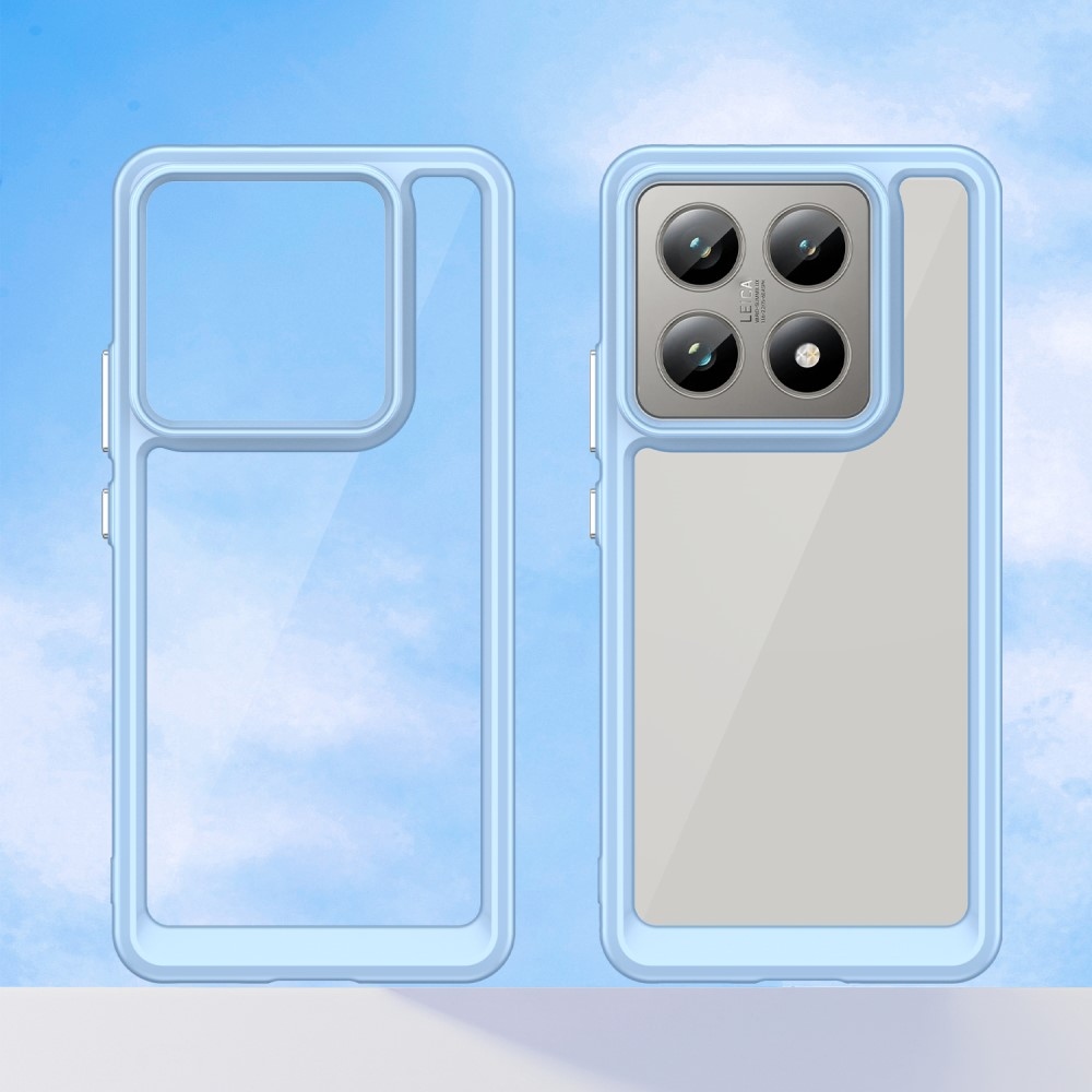 Gél tok fix hátlappal Xiaomi 14T/14T Pro készülékhez - kék