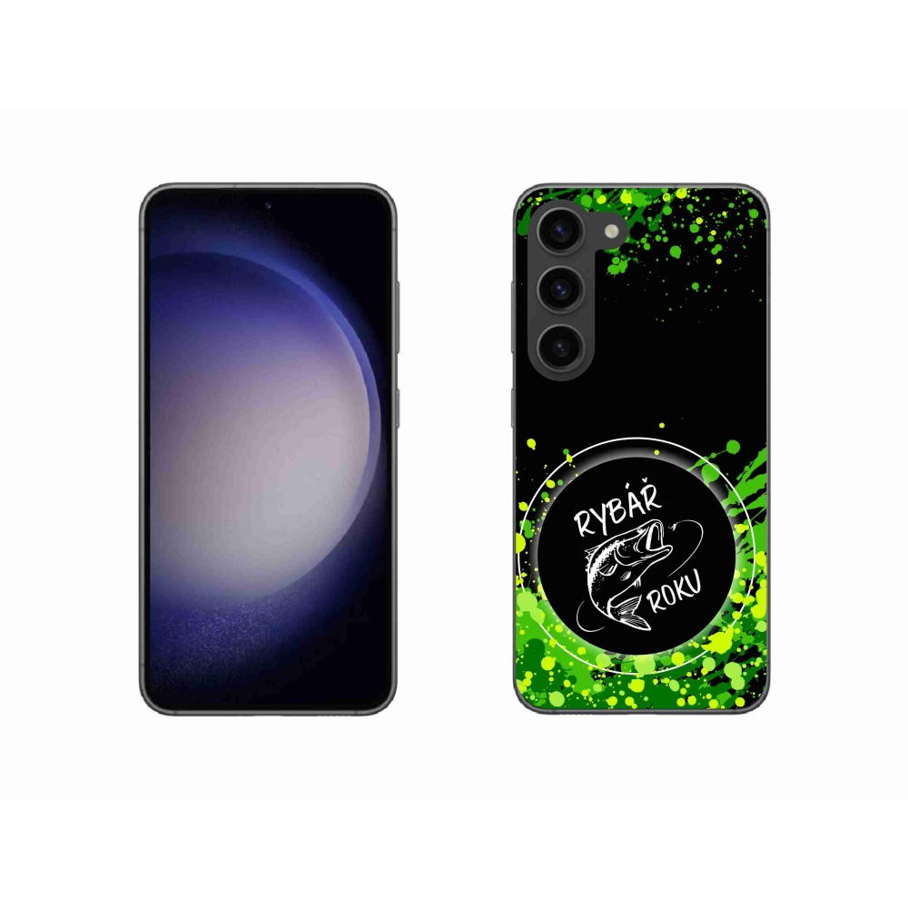 Gél borítás mmCase Samsung Galaxy S23 5G - Az év halászának fekete háttere