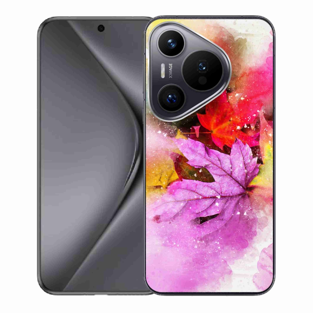 Zselés borító mmCase a Huawei Pura 70-hez - színes levelek