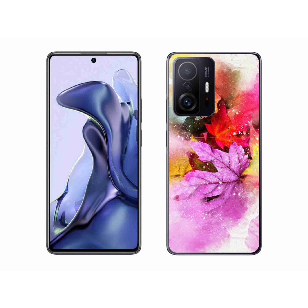 Gél borító mmCase a Xiaomi 11T-hez - színes levelek