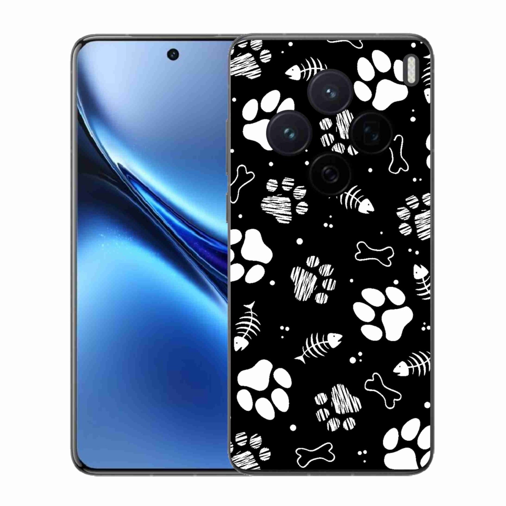 Zselés borítás mmCase a Vivo X200 5G-hez - kutyamancsok