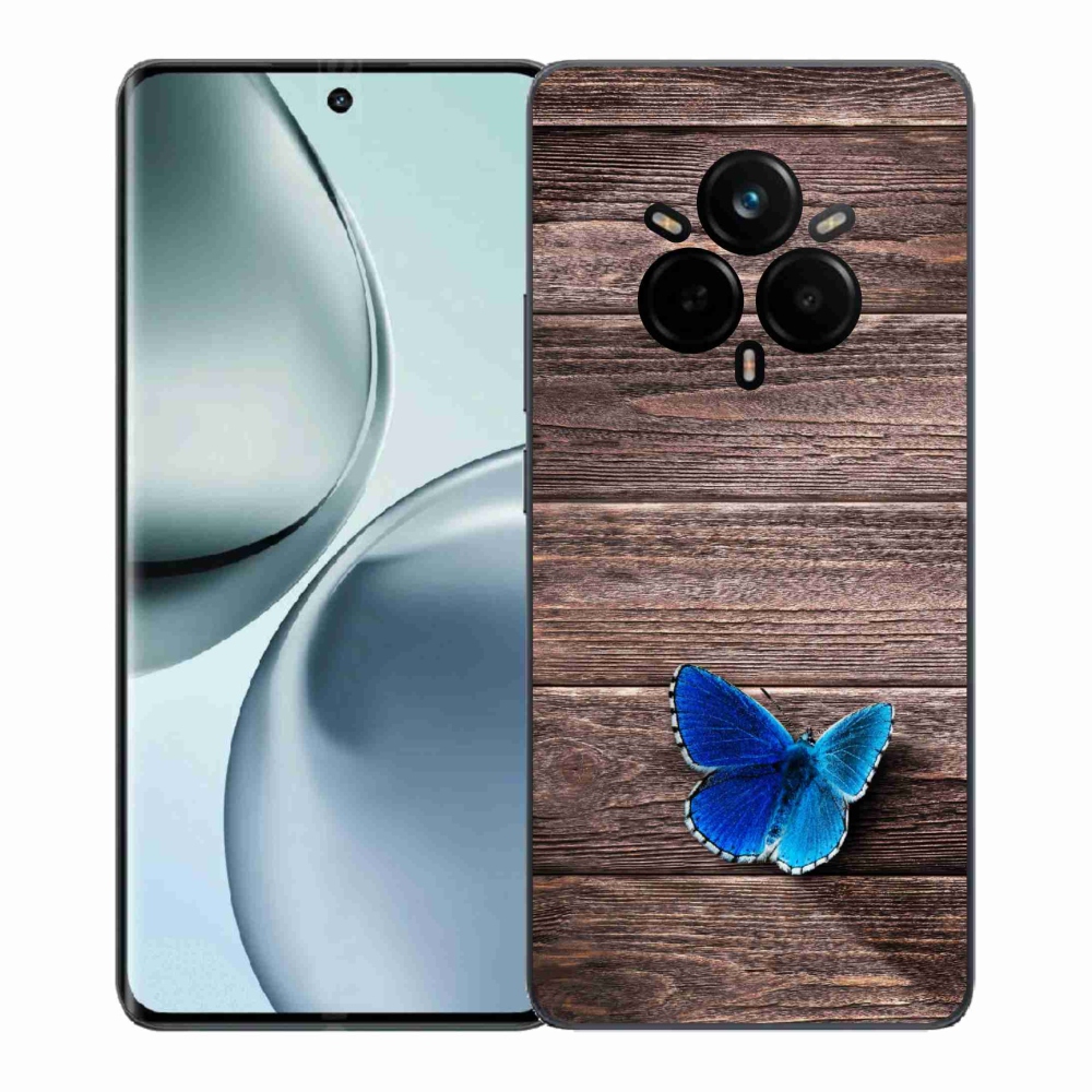 Zselés borítás mmCase a Realme 14 Pro+ 5G készülékhez - kék pillangó 1