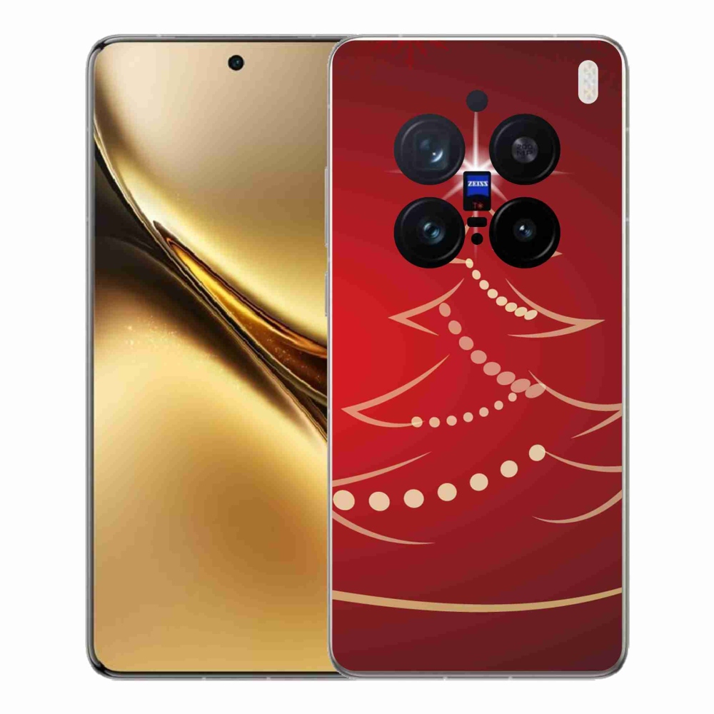 Zselés borítás mmCase a Vivo X200 Pro 5G készülékhez - karácsonyfa karikatúra