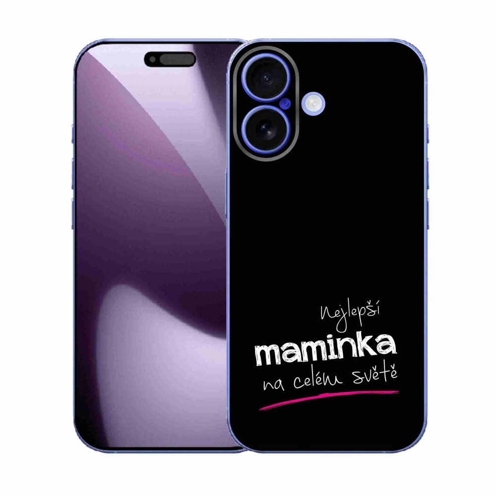 Gél borító mmCase iPhone 17 - legjobb anya 4 fekete háttérrel