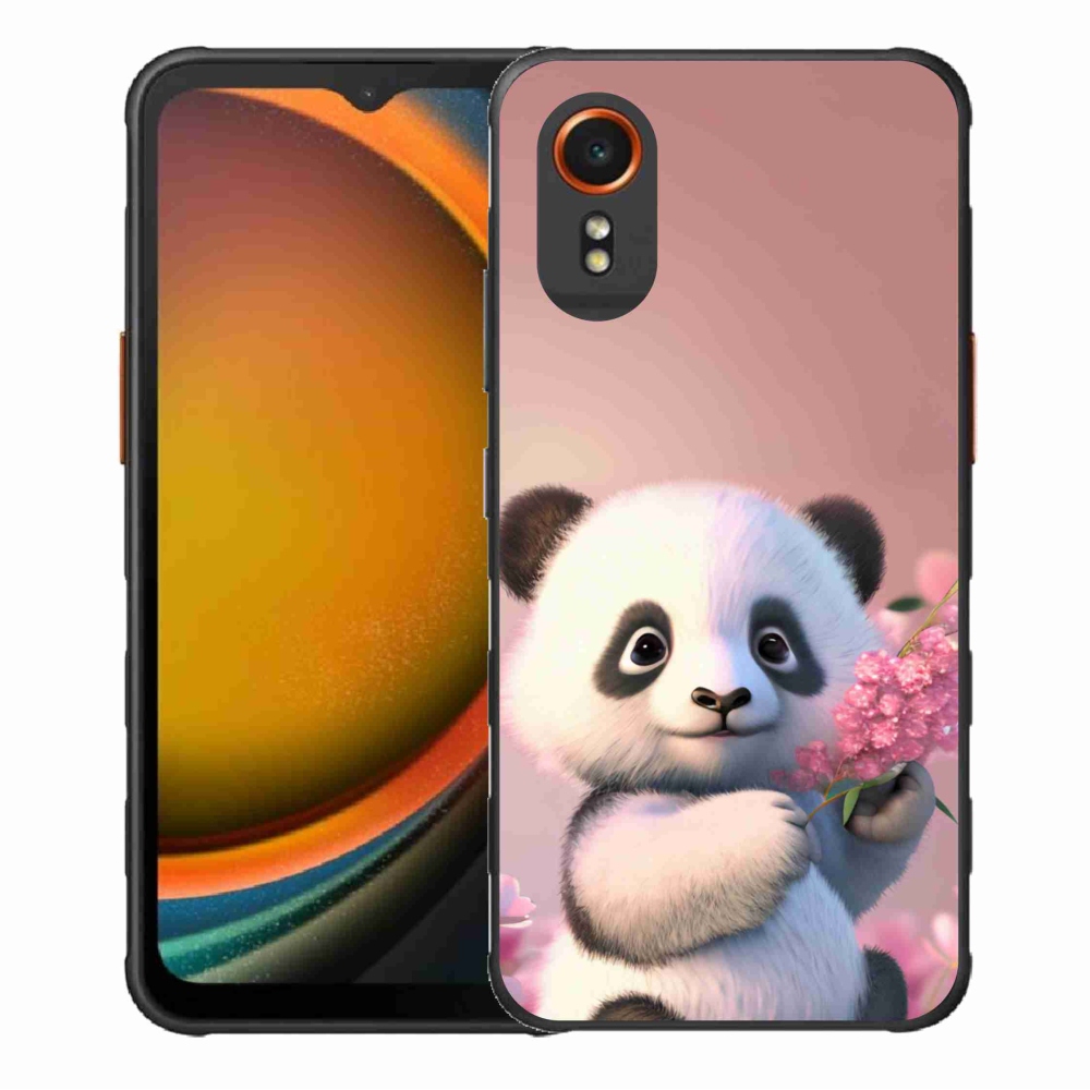 Gél borítás mmCase Samsung Galaxy Xcover 7 készülékhez - aranyos panda