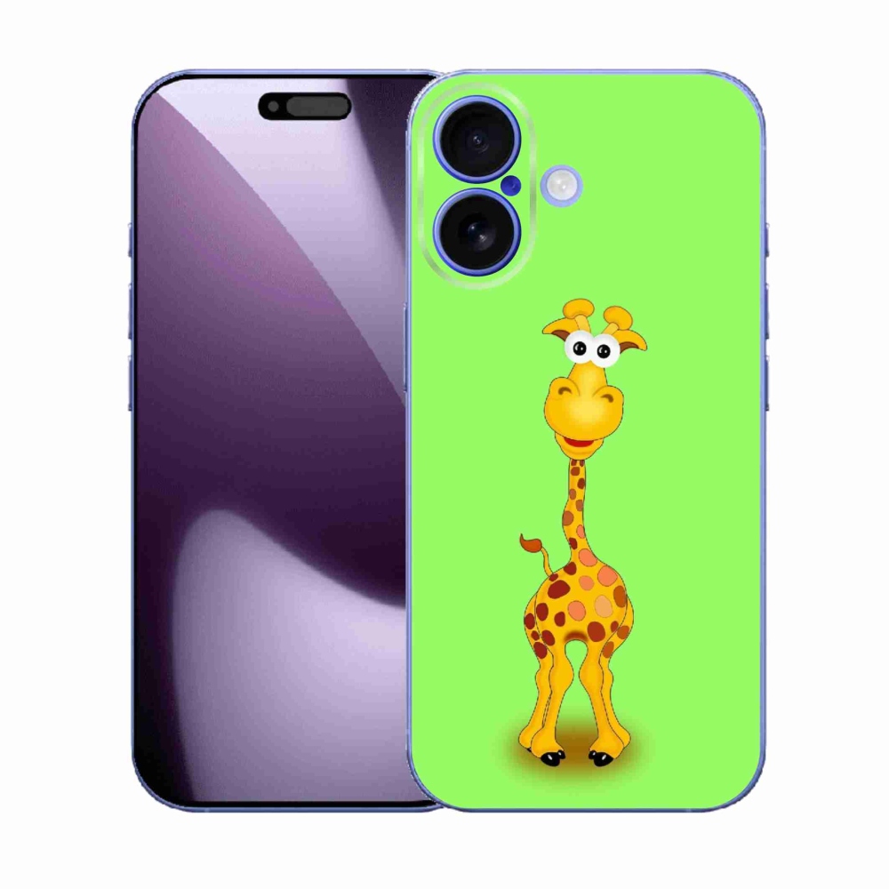 Zselés borítás mmCase iPhone 17 készülékhez - rajzfilm zsiráf