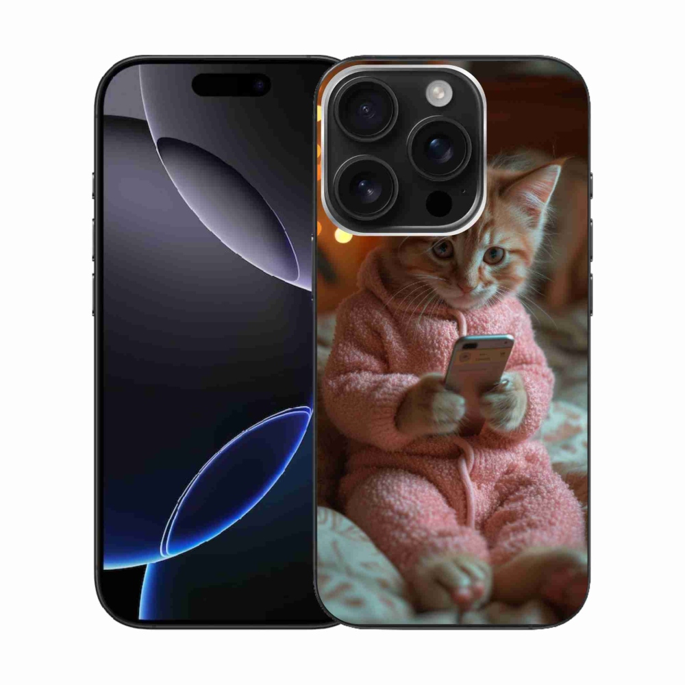 Zselés borítás mmCase iPhone 16 Pro készülékhez - baba mobillal