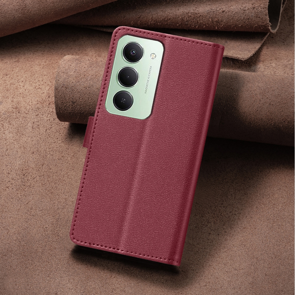 BINFEN könyvtáska Xiaomi Redmi 15 5G (169mm) - piros