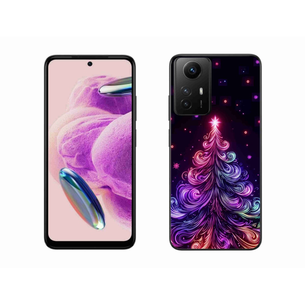 Gél borítás mmCase a Xiaomi Redmi Note 12S-hez - neon karácsonyfa 1