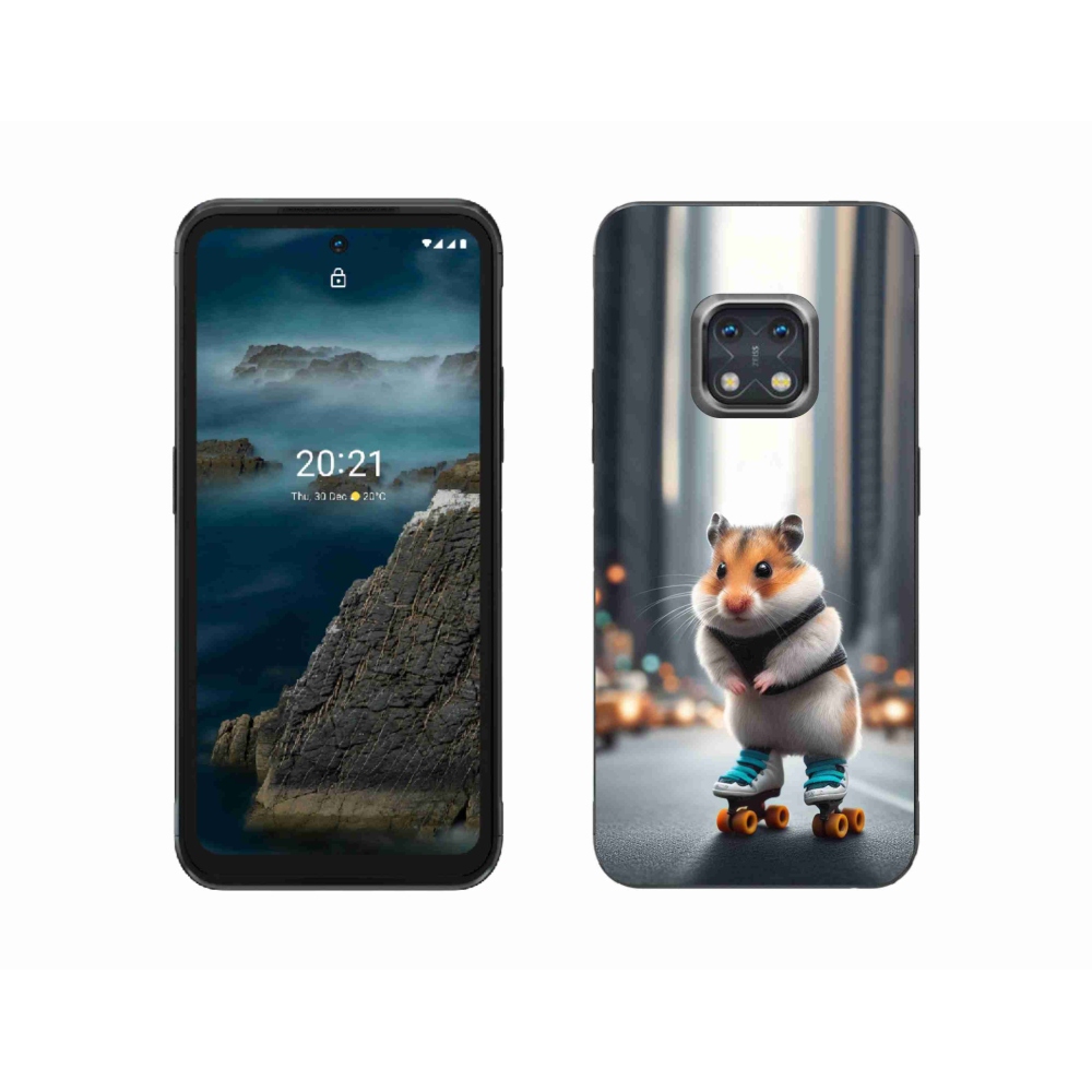Zselés borítás mmCase a Nokia XR20 készülékhez - hörcsög korcsolyán