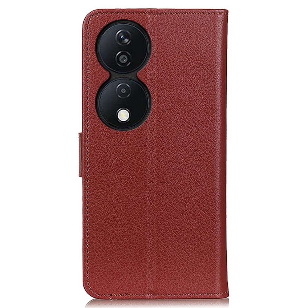 Litchie könyvtáska Honor X7b/Honor 90 Smart készülékhez - barna