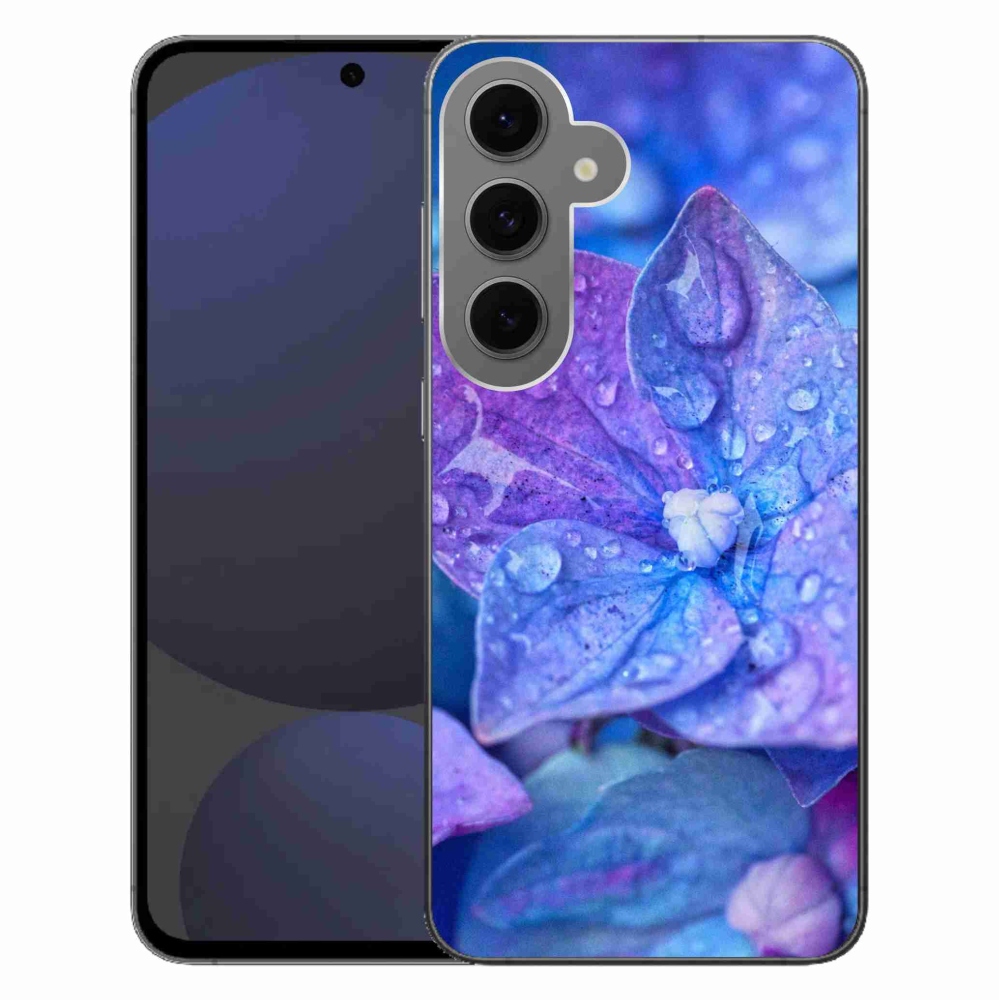 Gél védőhuzat mmCase Samsung Galaxy S24 FE készülékhez - lila virág